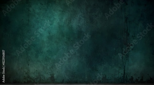 banner web design space background vintage abstract close surface concrete rough old toned color teal gradient texture wall green blue dark photo