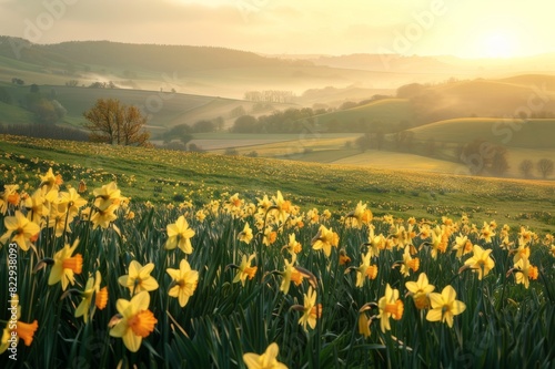 A spring meadow tranquility