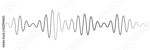 Podcast sound waves set. Waveform pattern for music player, podcast, voise message, music app. Audio wave icon. Equalizer template. Vector illustration isolated on white background