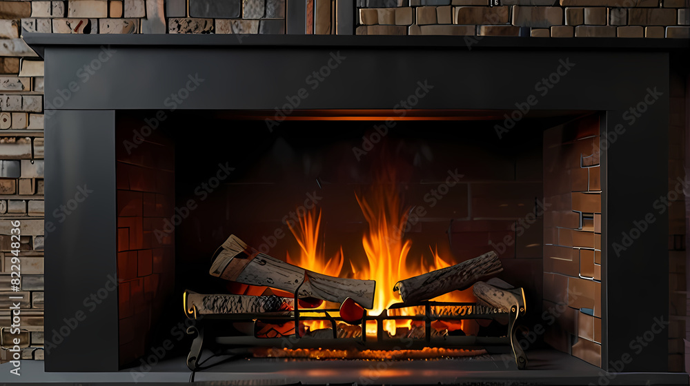Fireplace Background Fireplace Background