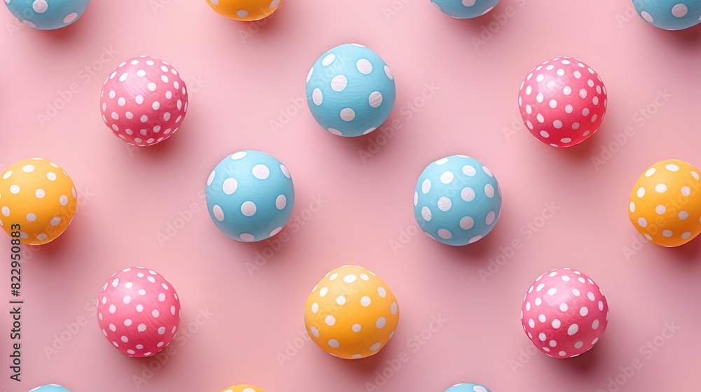 Adorable pastel polka dots on a light pink background Adorable pastel polka dots on a light pink background