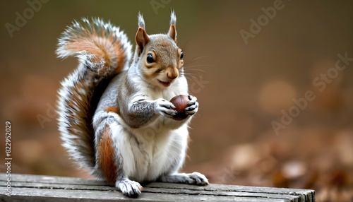 A Squirrel With A Nut Cradled In Its Paws Upscaled 2