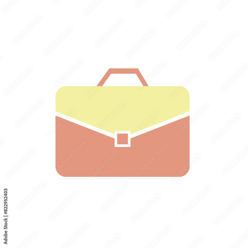 Flat briefcase icon symbol vector Illustration. Flat briefcase icon symbol vector Illustration.