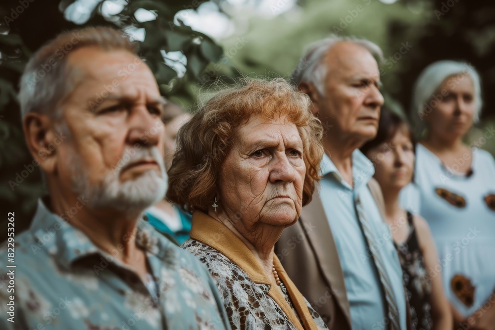 Elderly people in the park. Selective focus. People. Elderly people in the park. Selective focus. People.