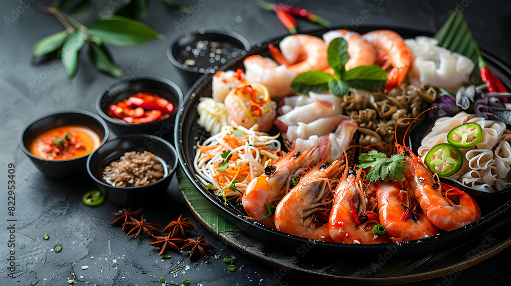 Sophisticated and Innovative Thai Gourmet Platter Abstract Digital Art in Adobe Stock Sophisticated and Innovative Thai Gourmet Platter Abstract Digital Art in Adobe Stock