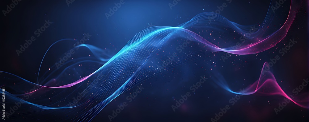Fototapeta premium Digital background for advanced technological operations, neural networks, AI, data transmission, encryption, digital archives, audio and visual representations, scientific research and etc