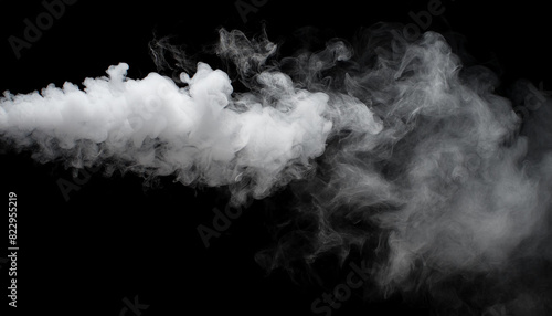 Vaping smoke on black background realistic image stock and video footage high resolution