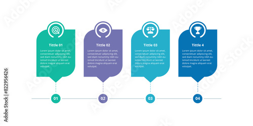 Infographic design template, steps or option with icons. Infographic business concept can be used for info graphics, flow charts, presentations, websites, banners.