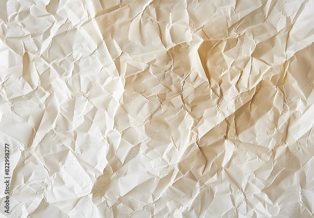 Beige Crumpled Paper Texture Background Beige Crumpled Paper Texture Background