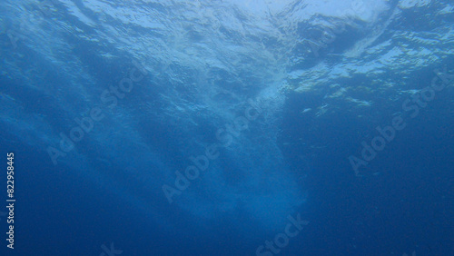 Underwater Light in the Deep Blue