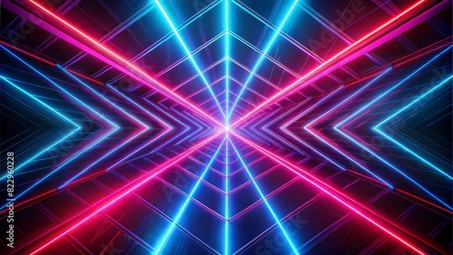 Neon Lines: Bright neon lines crisscrossing on a dark background, providing a futuristic and energetic abstract look.
 photo