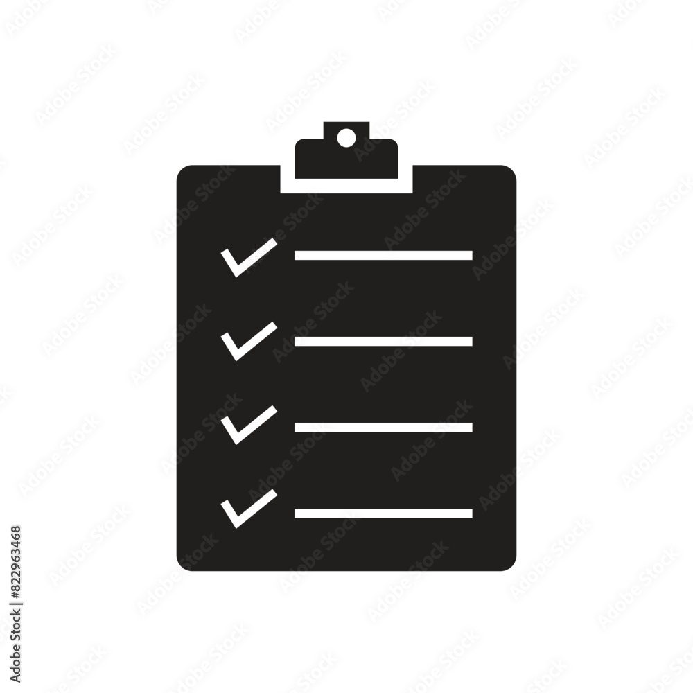 Flat clipboard icon symbol vector Illustration. Flat clipboard icon symbol vector Illustration.
