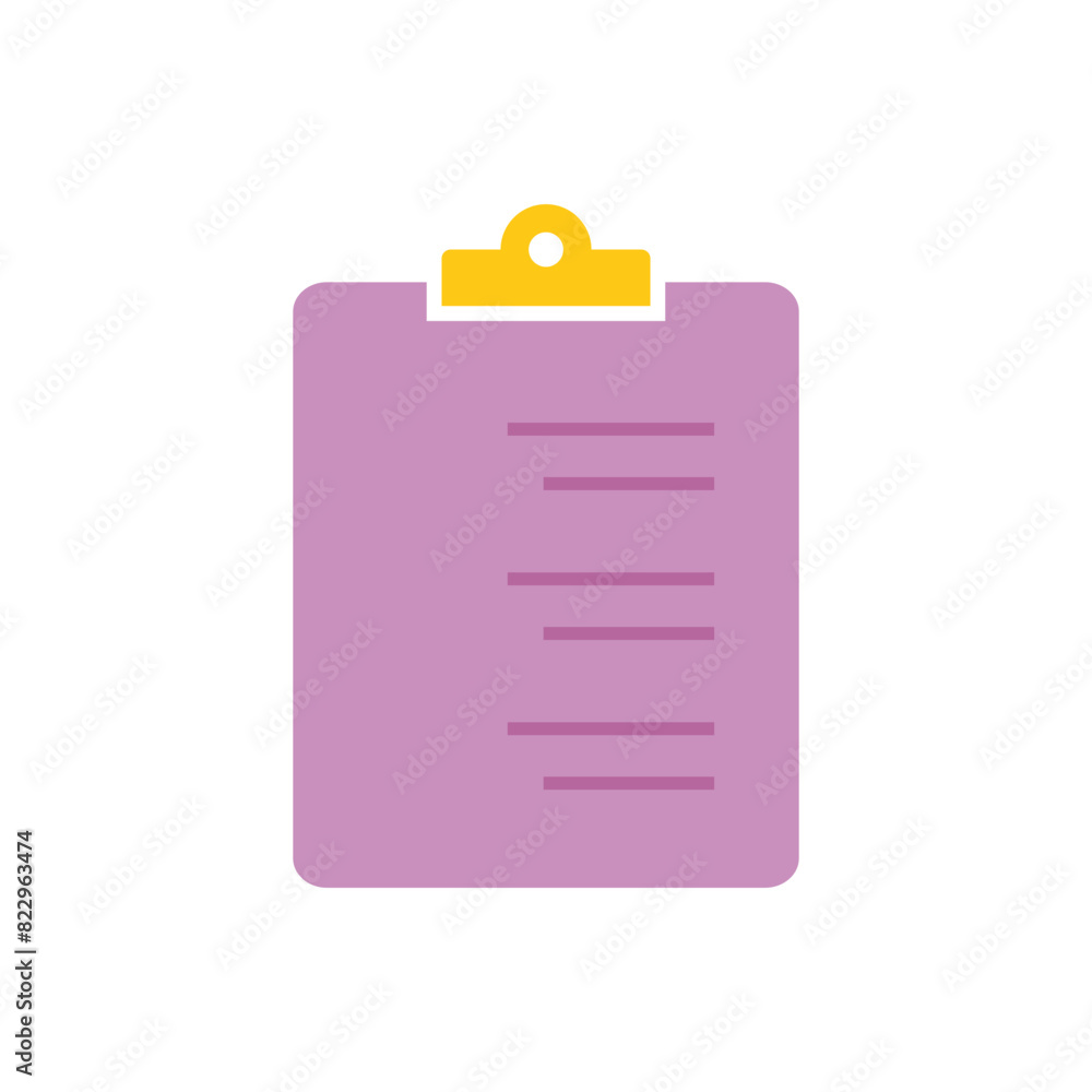 Flat clipboard icon symbol vector Illustration. Flat clipboard icon symbol vector Illustration.
