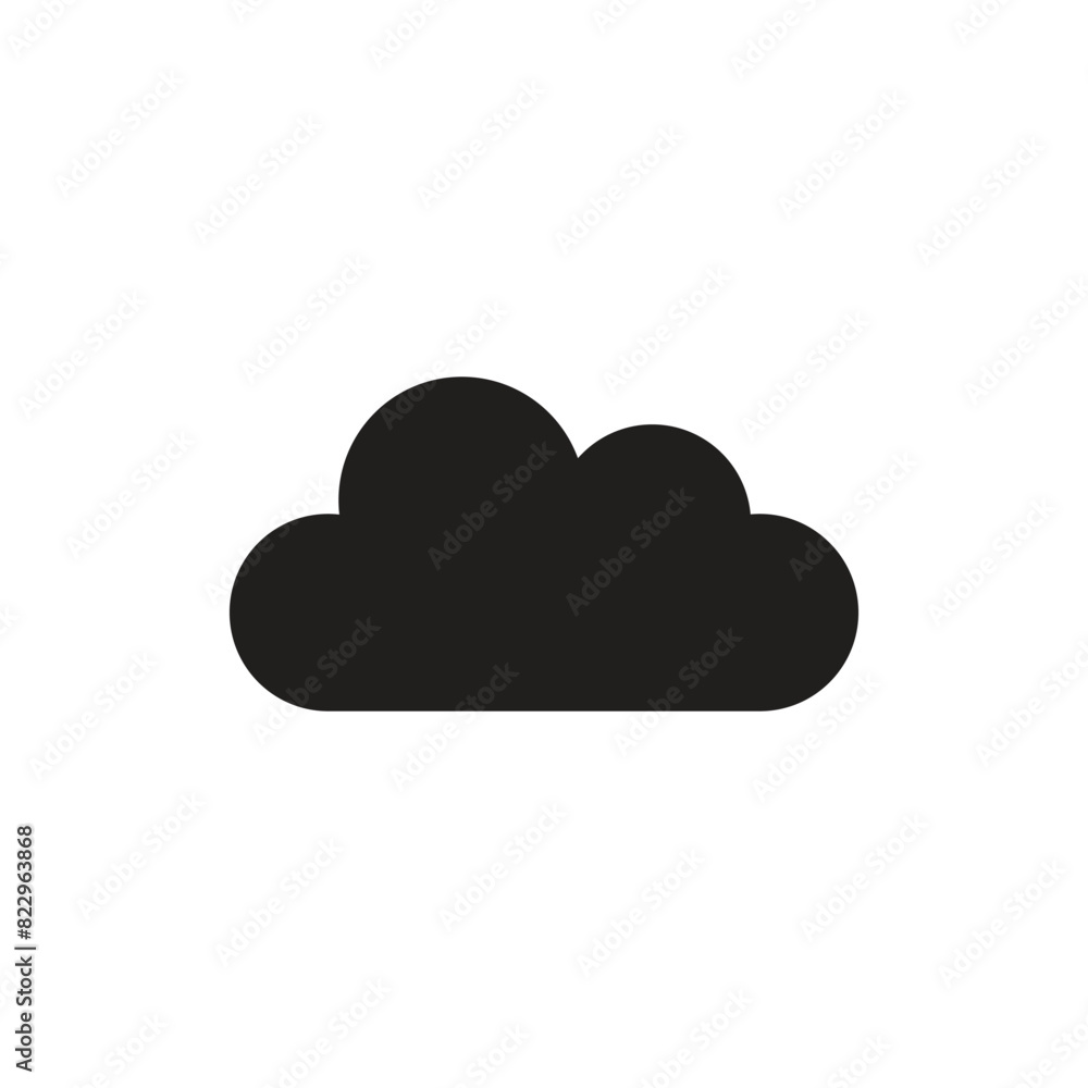 Flat cloud icon symbol vector Illustration Flat cloud icon symbol vector Illustration