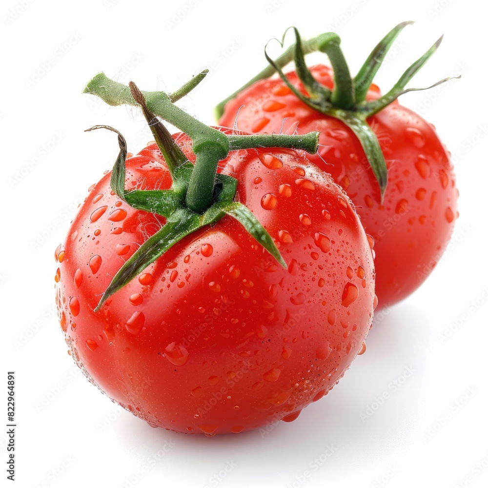Tomato Isolated on White Background. Fresh Ripe Red Vegetable Ready for Ketchup Tomato Isolated on White Background. Fresh Ripe Red Vegetable Ready for Ketchup