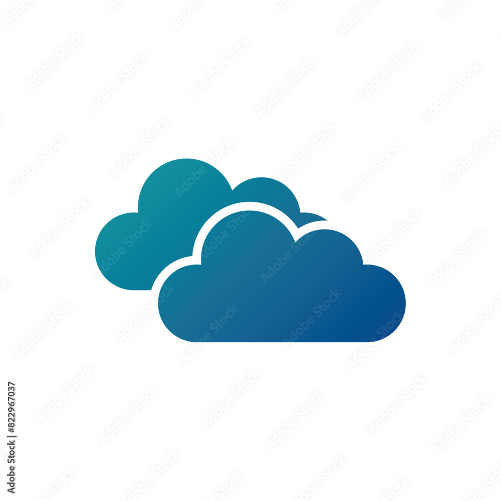 Flat cloud icon symbol vector Illustration Flat cloud icon symbol vector Illustration
