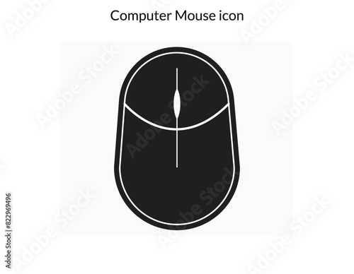 computer mouse logo vector template