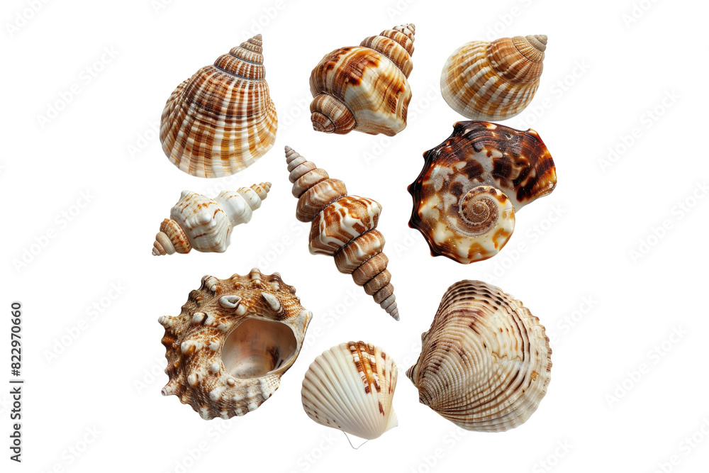 Seashell isolated on a white background Seashell isolated on a white background