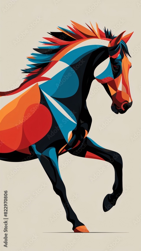Obraz premium Minimalist Wall painting Art design for print, cover, wallpaper, Minimal and natural wall illustration