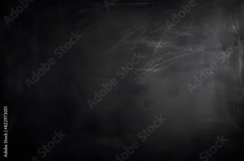 Gray Textured Chalkboard Style Background with Blank Space