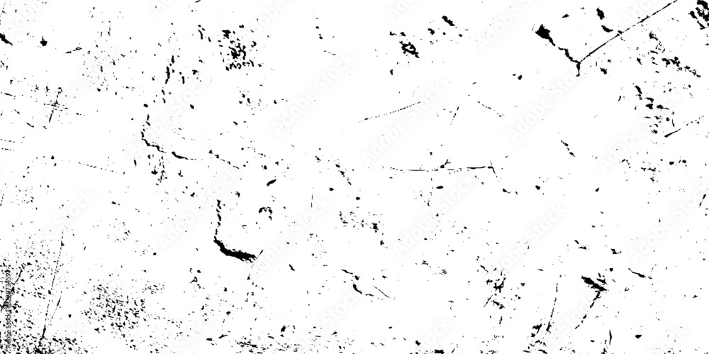 Black grainy texture isolated on white background. Distress overlay textured. Grunge design elements. Grunge black and white pattern. Monochrome particles abstract texture. Vector illustration