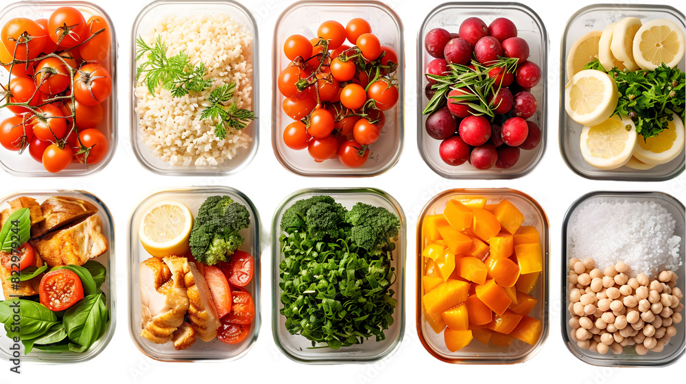 meal prep isolated on a transparent background meal prep isolated on a transparent background