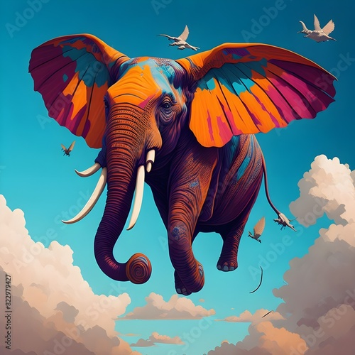 elephant in the sky