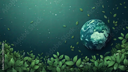 Earth day banner. Vector concept for graphic and web design  business presentation  marketing and print material  social media