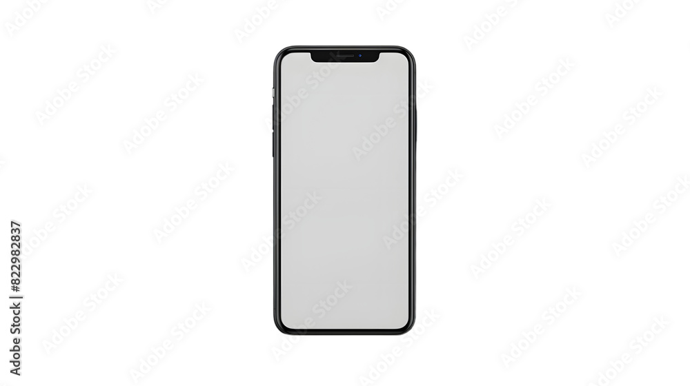 UI UX mockup image of smartphone with blank isolated on a transparent background UI UX mockup image of smartphone with blank isolated on a transparent background