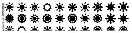 Wallpaper Mural Sun icons. Different sun icons. Torontodigital.ca