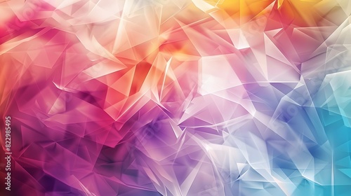 an abstract backdrop illustration with multi-colored design shapes