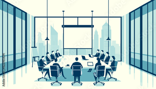 Concept vector illustration of business situation.	