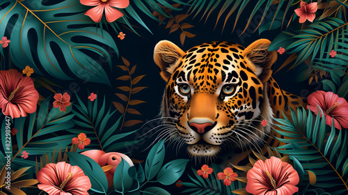 Fantasy Jungle tropical illustration