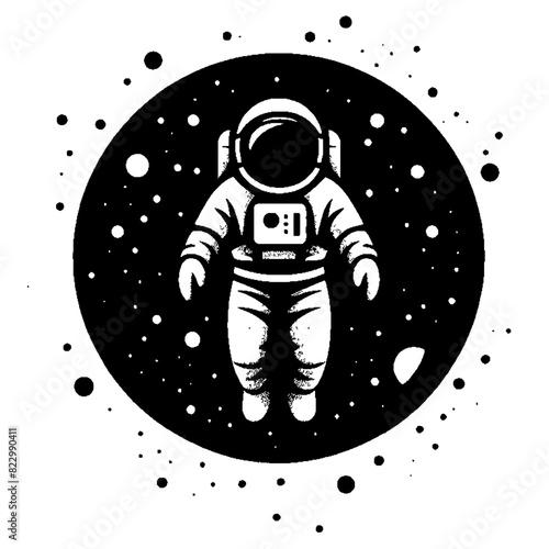 Space astronaut silhouette