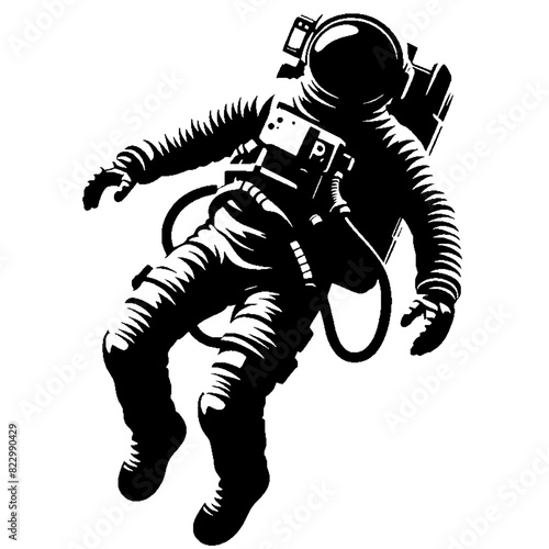 The astronaut is sleeping soundly