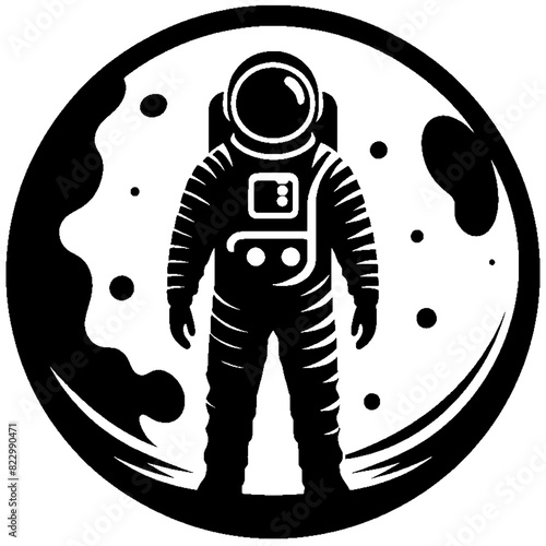 Space astronaut silhouette