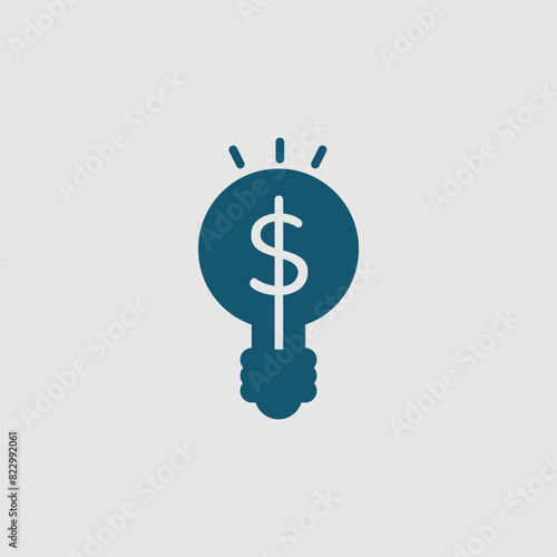 Vector graphic of a dollar sign icon, illustration sign and symbol for finance and profitability