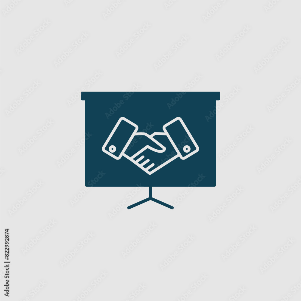 Vector graphic of handshake icon, illustration sign and symbol for business agreements and partnerships Vector graphic of handshake icon, illustration sign and symbol for business agreements and partnerships