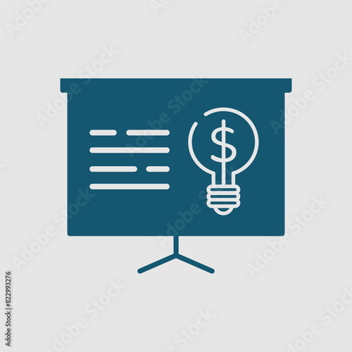 Vector graphic of a dollar sign icon, illustration sign and symbol for finance and profitability