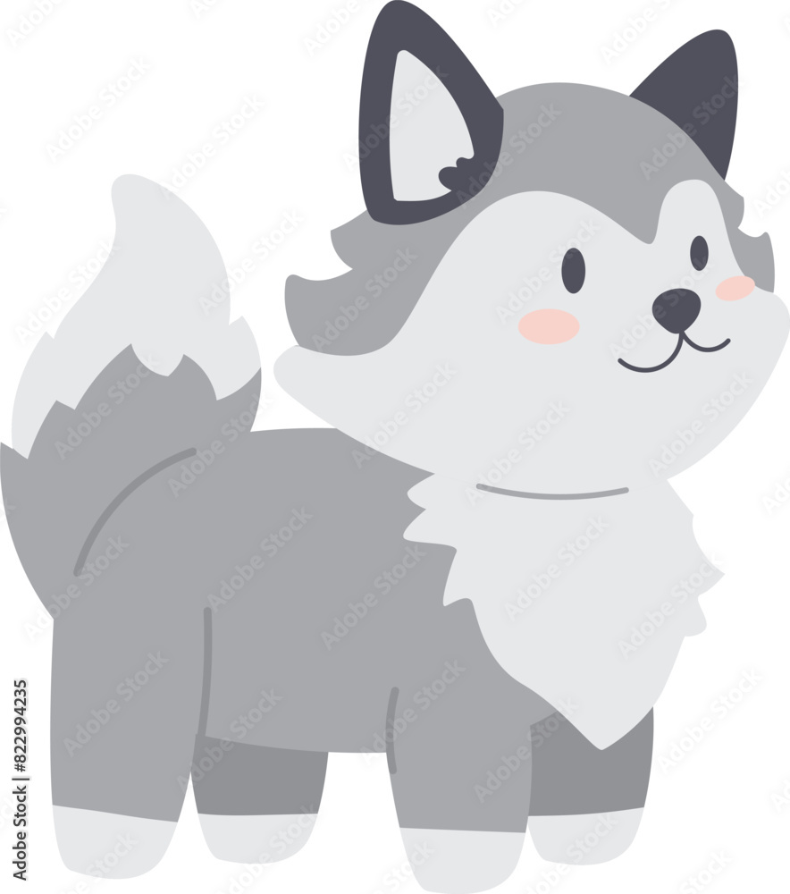 Wolf cub illustration Wolf cub illustration