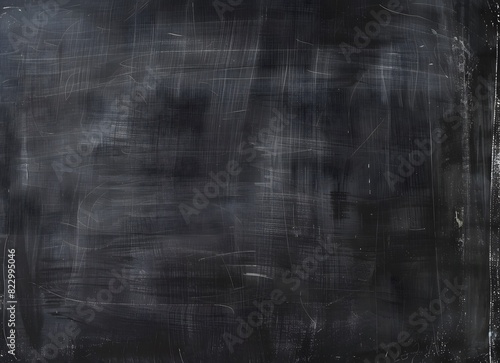 Black Chalkboard Background for School and Business with Copy Space