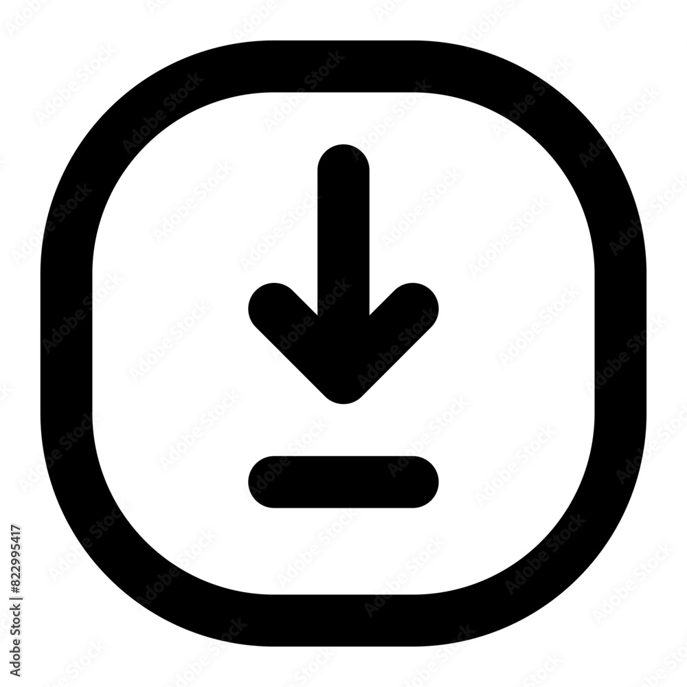 down arrow line icon ui for website and smartphone application down arrow line icon ui for website and smartphone application