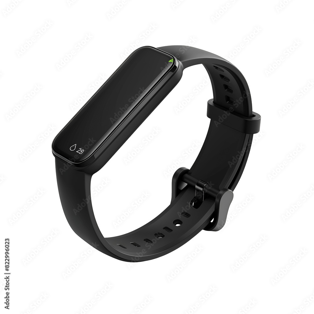 Modern Smart Watch With Black Band Isolated on Transparent Background, Graphic Resource Modern Smart Watch With Black Band Isolated on Transparent Background, Graphic Resource