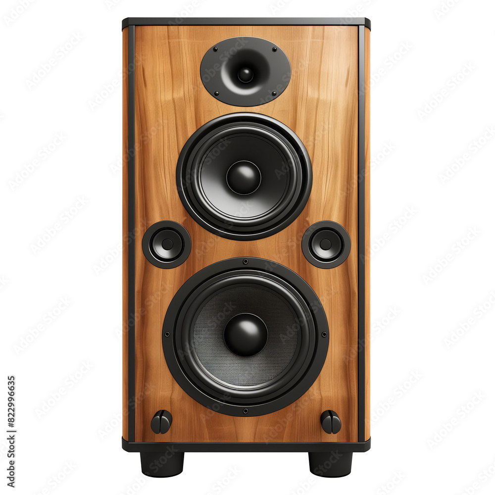 Wooden Speaker Isolated on Transparent Background, Graphic Resource Wooden Speaker Isolated on Transparent Background, Graphic Resource