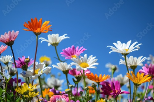 Colorful Wildflowers in Bloom on Sunny Day © ZeeZaa