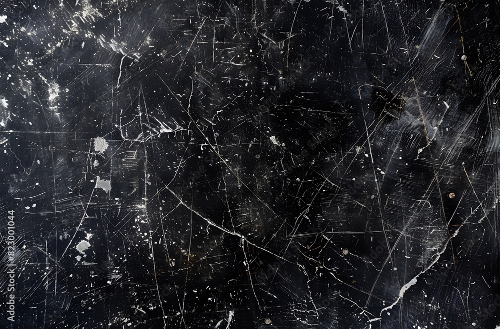 Dark Grunge Background with Scratches and Stains
