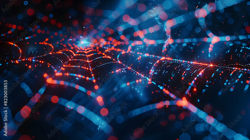 Photo realistic as Glossy cyber web concept: Digital art showcasing an interconnected and innovative cyber security technology symbol Photo realistic as Glossy cyber web concept: Digital art showcasing an interconnected and innovative cyber security technology symbol