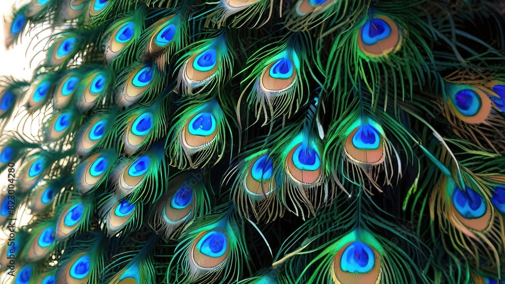 Obraz premium peacock feather background