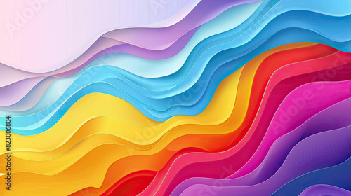 Abstract colorful waves. Trendy vector illustration in style retro background photo