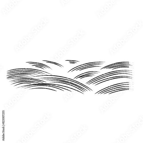 Wave gold leaf background Japanese vector